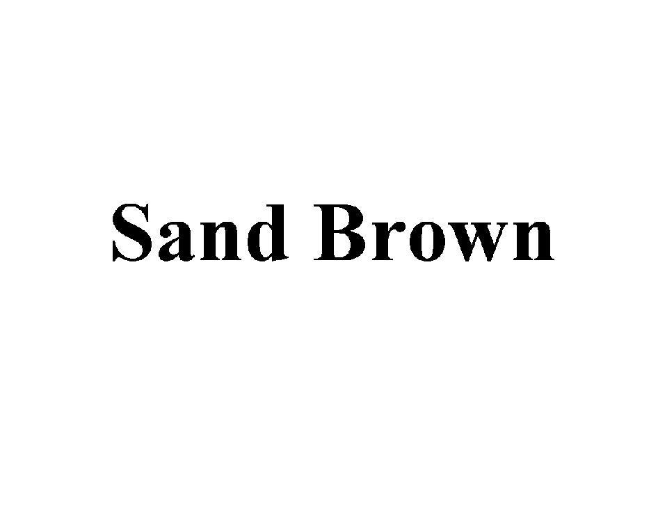 SANDBROWN SAND BROWN