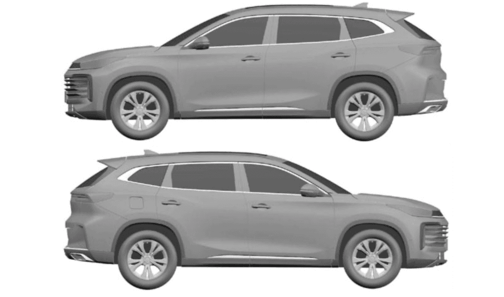 Chery запатентовала в России промышленный образец нового кроссовера Exeed TXL